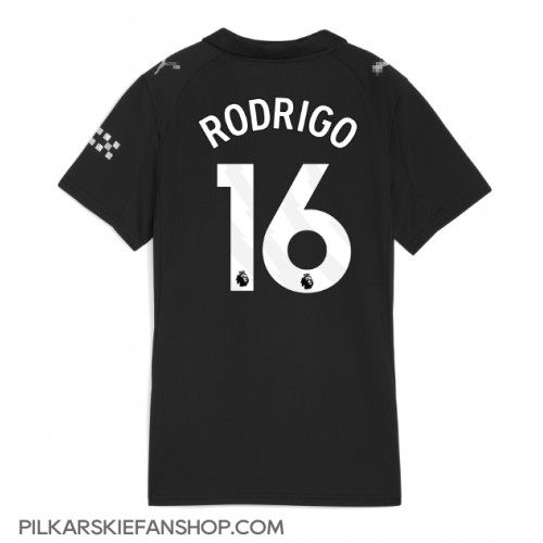 Koszulka piłkarska Manchester City Rodri Hernandez #16 Strój wyjazdowy dla kobiety 2025-26 tanio Krótki Rękaw Koszulka piłkarska Manchester City Rodri Hernandez #16 Strój wyjazdowy dla kobiety 2025-26 tanio Krótki Rękaw